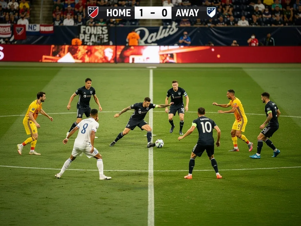 MLS midfielder intercepting pass in mid-block