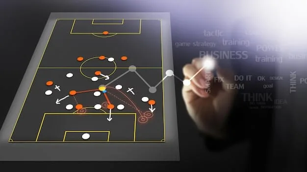 A detailed diagram illustrating a team employing a high pressing tactic in the opponent's half. Arrows indicate player movement and pressure points on the opposing team's defense.