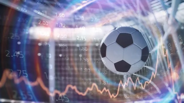 A graph showing the revenue and expenditure of a Premier League club over a five-year period, highlighting compliance with FFP regulations.