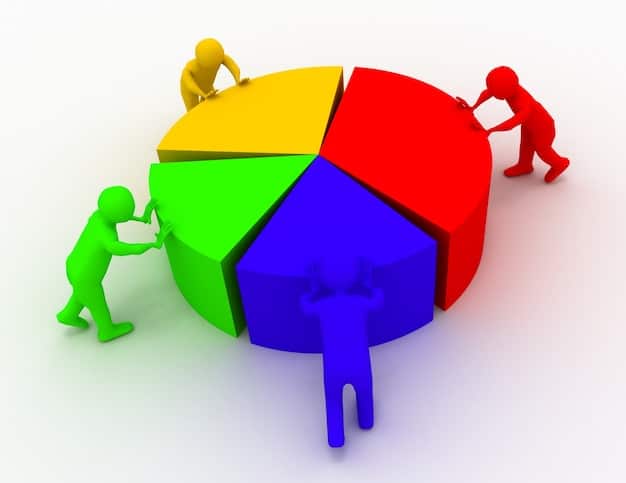 A pie chart representing the demographic breakdown of La Liga fans in the US, showing percentages for different age groups, ethnicities, and geographic regions. The chart highlights the diversity of the fanbase.