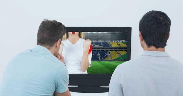 A split-screen image showing the interfaces of Univision and ViX, both displaying live Champions League match previews.