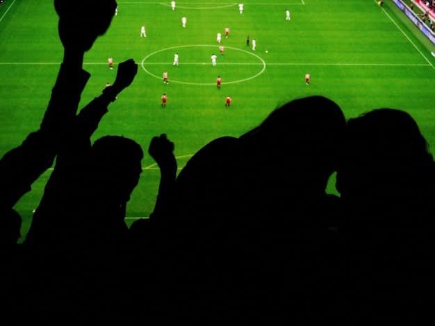 A fast-paced shot of an attacking winger dribbling down the sideline during a Champions League match, leaving a defender in his wake. The crowd is blurred, emphasizing the speed and intensity.