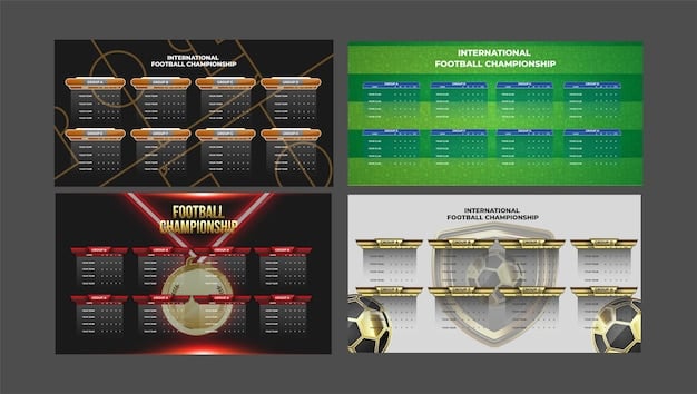 An infographic displaying key Champions League statistics, including team win percentages, player scoring averages, and historical match outcomes, with clear visual elements.